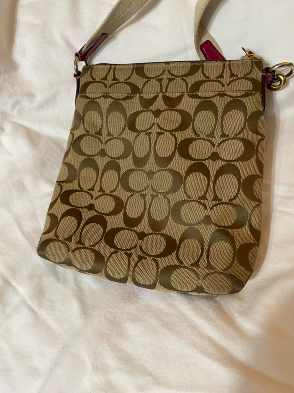 Coach Signature Stripe Swing Pack Crossbody - Picture 3 of 9